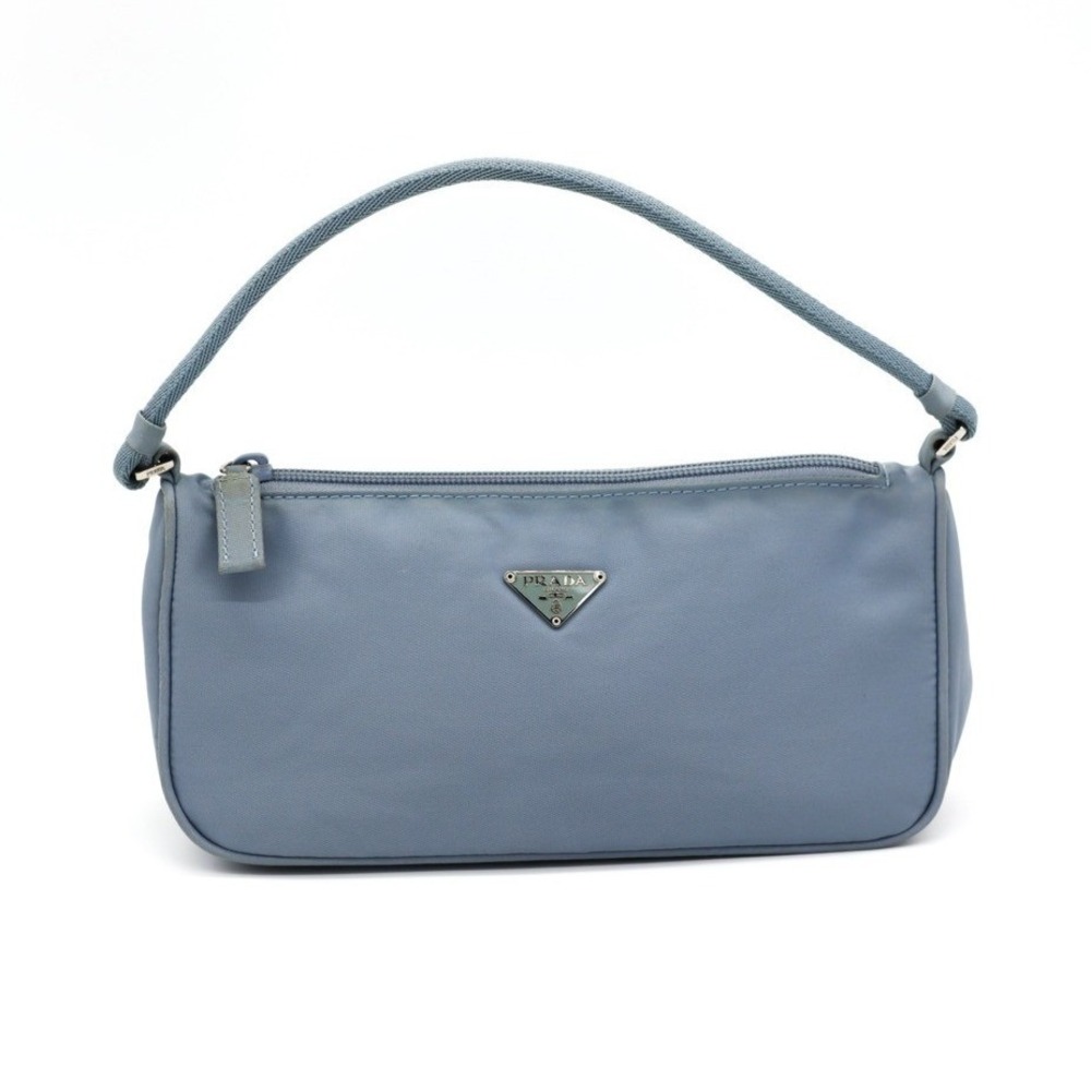 Prada‎ Baby Blue Tessuto Baguette